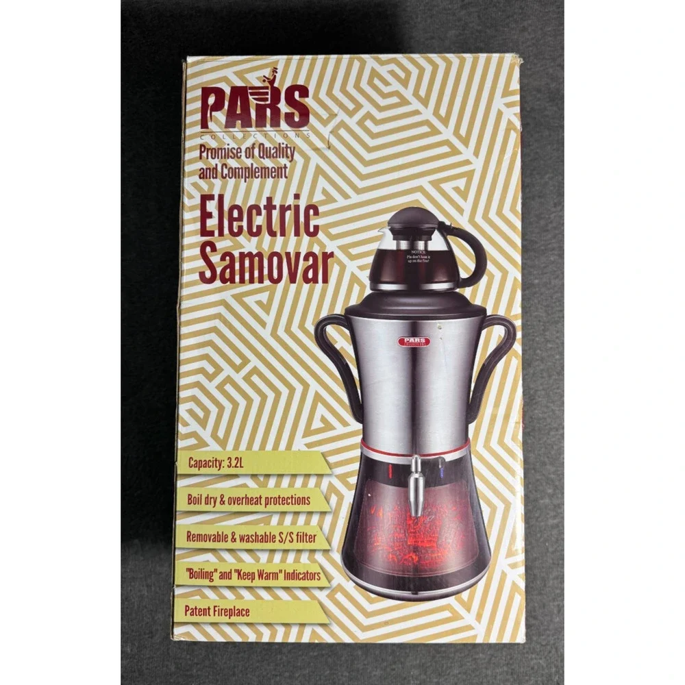 PARS Electric Samovar Fireplace Design 3.2L - Missing Lever - RARE